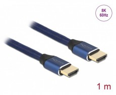 Delock 85446 1m Ultra nagy sebességű HDMI 48Gbps 8K 60Hz kék kábel Tv kiegészítők - Kábel / csatlakozó - Hdmi kábel - 452595