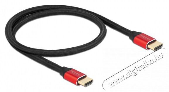 Delock 85772 50cm Ultra nagy sebességű HDMI 48Gbps 8K 60Hz piros kábel Tv kiegészítők - Kábel / csatlakozó - Hdmi kábel - 452551