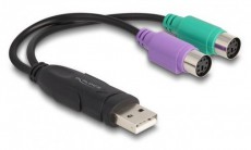Delock 61051 USB-PS/2 adapter Háztartás / Otthon / Kültér - Világítás / elektromosság - Hálózati elosztó / hosszabbító / adapter - 458977