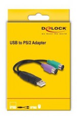Delock 61051 USB-PS/2 adapter Háztartás / Otthon / Kültér - Világítás / elektromosság - Hálózati elosztó / hosszabbító / adapter - 458977