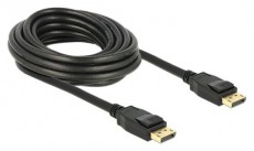Delock 83808 5m DisplayPort apa-apa 4K 60Hz fekete kábel Tv kiegészítők - Kábel / csatlakozó - Mini DisplayPort kábel - 462191
