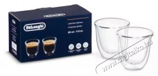 Delonghi DLSC310 2db Espresso üvegpohár (90ml) Konyhai termékek - Kávéfőző / kávéörlő / kiegészítő - Kávés pohár / csésze - 500998