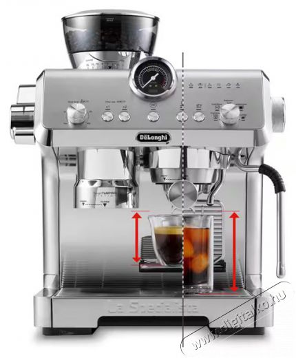 Delonghi La Specialista PrestigEC9555.M metál beépített őrlős karos kávéfőző Konyhai termékek - Kávéfőző / kávéörlő / kiegészítő - Kávédaráló / őrlő - 502014