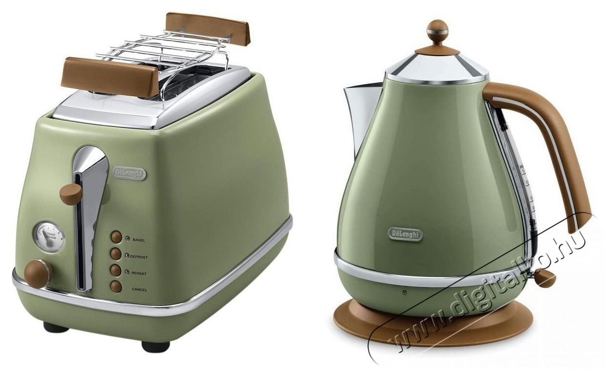 Delonghi Icona Vintage reggeliző kollekció - zöld (KBOV2001. GR & CTOV2103. GR) Újdonságok - Új termékek - 513061