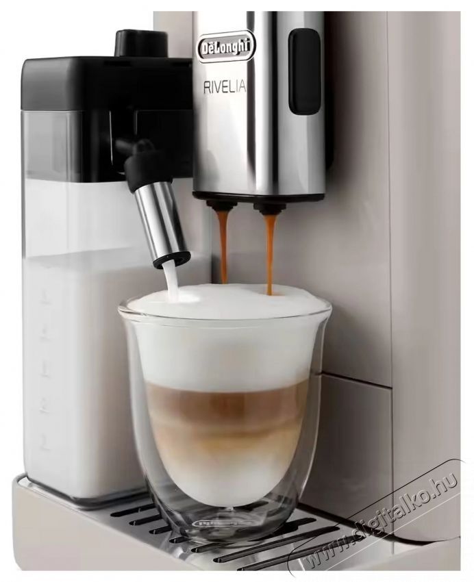 Delonghi Rivelia EXAM440.55.BG LatteCrema automata tejtart&aacute;lyos k&aacute;v&eacute;főző Konyhai term&eacute;kek - K&aacute;v&eacute;főző / k&aacute;v&eacute;&ouml;rlő / kieg&eacute;sz&iacute;tő - Automata k&aacute;v&eacute;főző - 531192