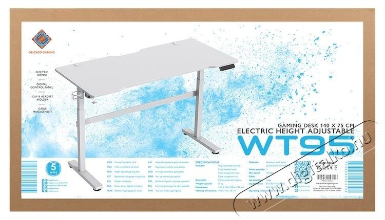 Deltaco Gaming WT95 gaming asztal Iroda &eacute;s sz&aacute;m&iacute;t&aacute;stechnika - Egy&eacute;b sz&aacute;m&iacute;t&aacute;stechnikai term&eacute;k - 533252