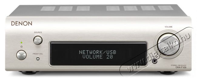 Denon DRA-F109 Sztereó rádióerősítő - ezüst Audio-Video / Hifi / Multimédia - Hifi - Sztereó - Sztereó erősítő - 268607