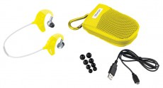 Denon Exercise Freak AH-W150 Fülhallgató - sárga Audio-Video / Hifi / Multimédia - Fül és Fejhallgatók - Fülhallgató mikrofonnal / headset - 268630