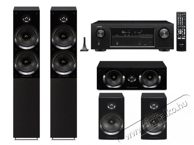 Denon AVR-X1200W + Wharfedale Quartz Q7 + Q1 + QC1 hangfalszett Audio-Video / Hifi / Multimédia - Házimozi - Összeállított házimozi szett - 293957