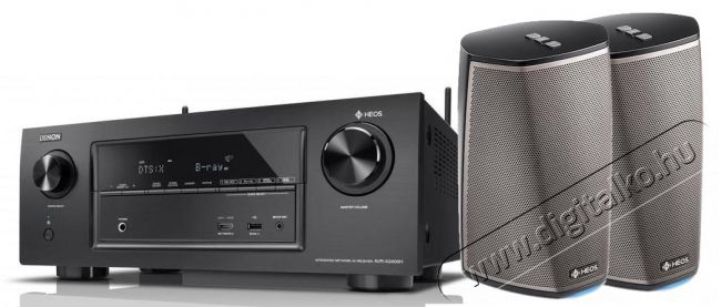 Denon AVR-X2400H házimozi rádióerősítő 7.2 HD + 2db HEOS 1 HS2 hangsugárzó - fekete Audio-Video / Hifi / Multimédia - Házimozi - Összeállított házimozi szett - 320633