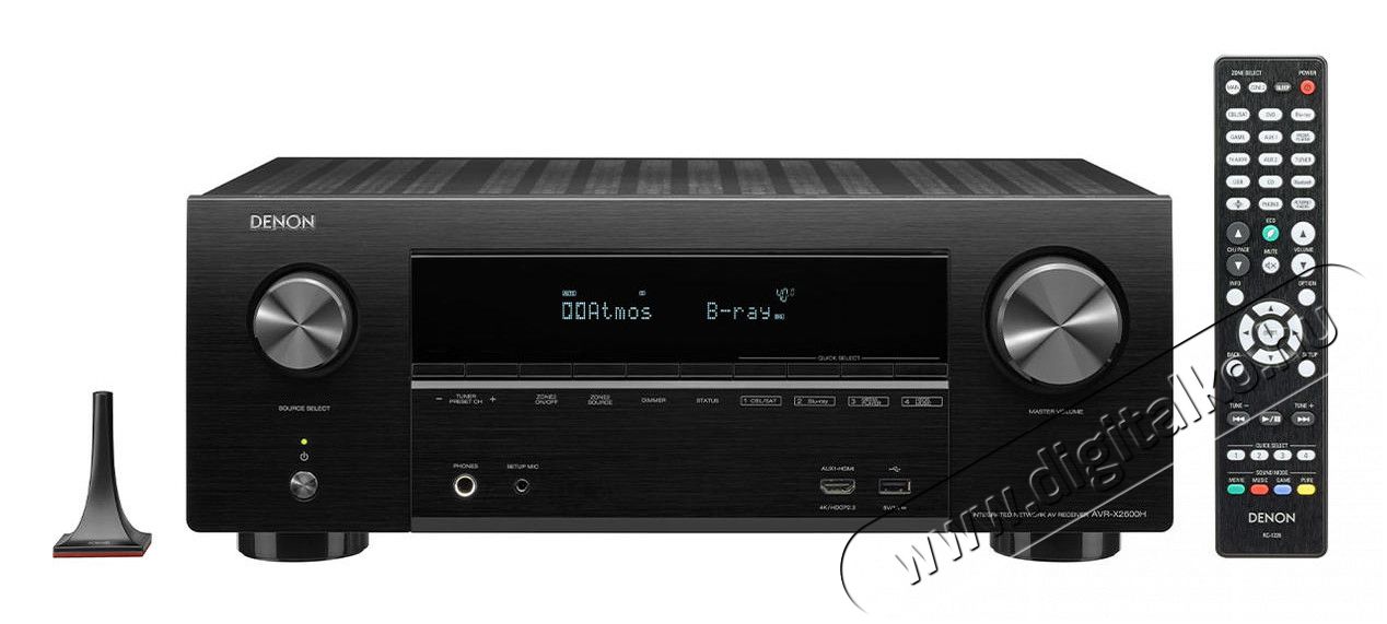 Denon AVR-X2600H 7.2 csatornás házimozi erősítő - fekete Audio-Video / Hifi / Multimédia - Házimozi - Házimozi erősítő - 351399