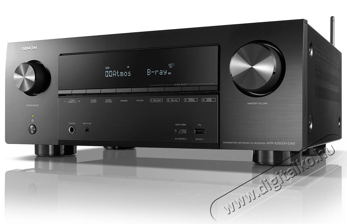 Denon AVR-X2600H 7.2 csatornás házimozi erősítő - fekete Audio-Video / Hifi / Multimédia - Házimozi - Házimozi erősítő - 351399