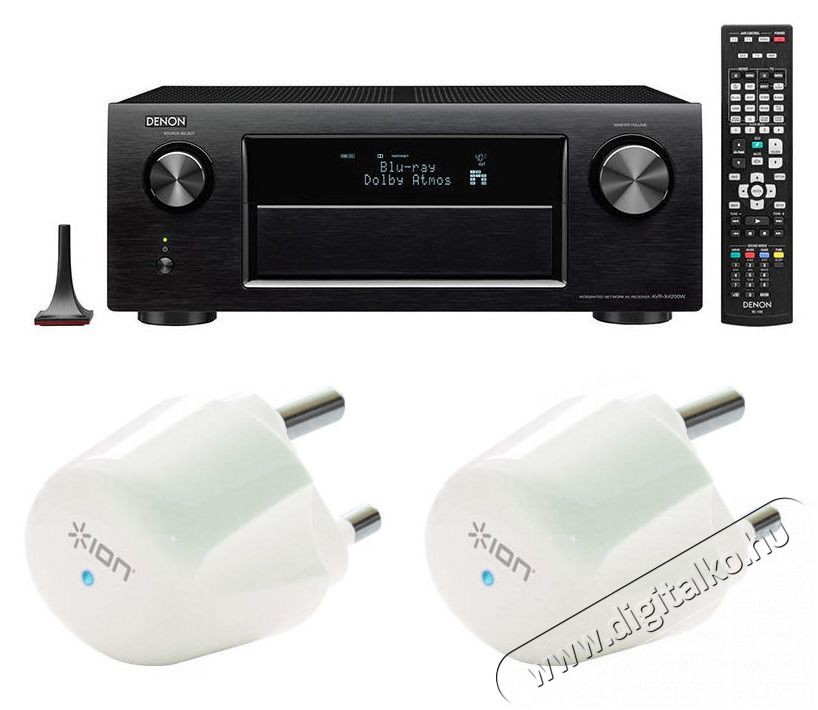Denon AVR-X4200W házimozi erősítő - fekete + ajándék ION Lightning Guard Twin Audio-Video / Hifi / Multimédia - Házimozi - Házimozi erősítő - 298287
