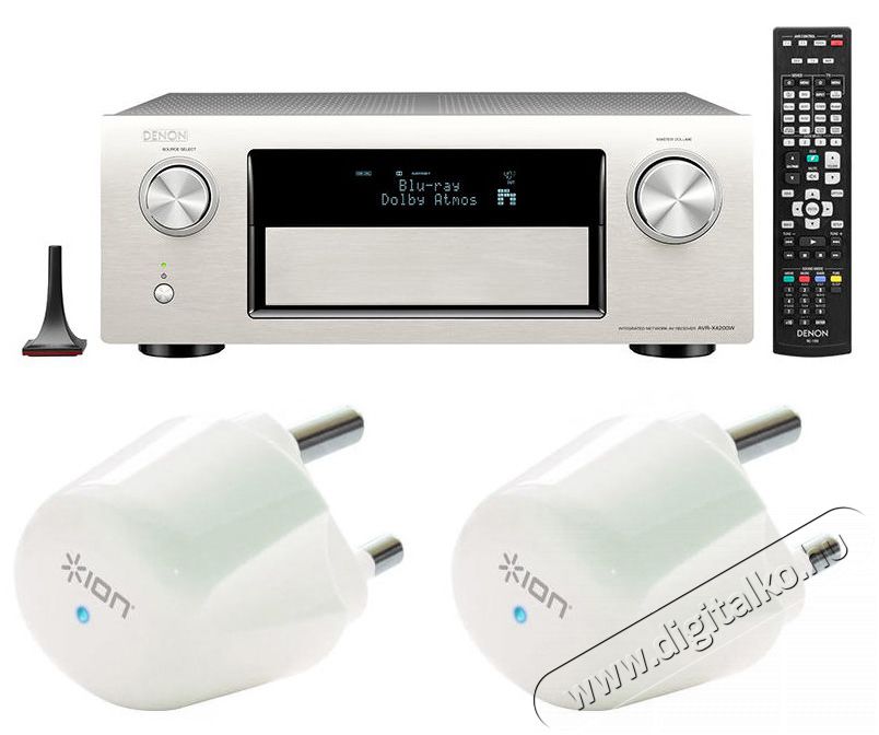 Denon AVR-X4200W Premium Silver házimozi erősítő - ezüst + ajándék ION Lightning Guard Twin Audio-Video / Hifi / Multimédia - Házimozi - Házimozi erősítő - 298288