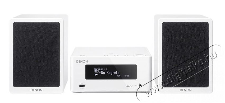 Denon CEOL PICCOLO N4 sztereó erősítő + hangfal /pár - fehér Audio-Video / Hifi / Multimédia - Hifi - Sztereó - Mikro-, mini hifi rendszer - 288617