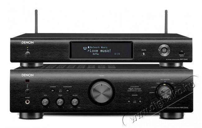 Denon PMA-720AE sztereó erősítő DNP-730AE hálózati lejátszó - fekete Audio-Video / Hifi / Multimédia - Hifi - Sztereó - Sztereó erősítő - 316479