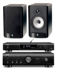 Denon PMA-720AE + DNP-730AE + Boston Acoustics A26 szett - fekete Audio-Video / Hifi / Multimédia - Hifi - Sztereó - Összeállított hifi szett - 289119