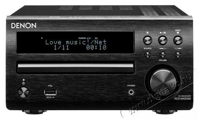 Denon RCD-M40 DAB+ multimédia lejátszó beépített erősítővel - fekete Audio-Video / Hifi / Multimédia - Hifi - Sztereó - CD / DVD / Multimédia lejátszós rádióerősítő - 288551