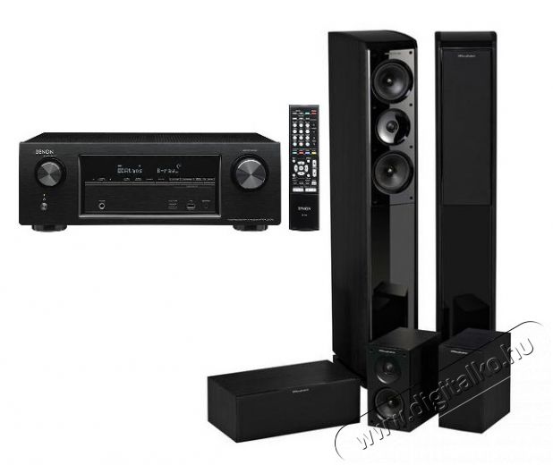 Denon AVR-X1200W + Wharfedale Obsidian 600 HCP 5.0 hangfalszett Audio-Video / Hifi / Multimédia - Házimozi - Összeállított házimozi szett - 293956