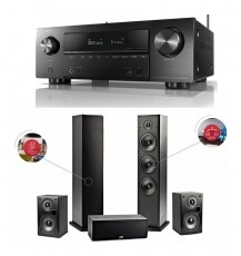 Denon AVR-X1600H + T50 + T15 + T30C hangfalszett Audio-Video / Hifi / Multimédia - Hangfal - Hangfalszett - Hangfalszett - 351334