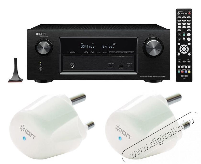 Denon AVR-X2200W házimozi erősítő - fekete + ajándék ION Lightning Guard Twin Audio-Video / Hifi / Multimédia - Házimozi - Házimozi erősítő - 298285
