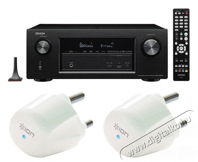 Denon AVR-X2200W házimozi erősítő - fekete + ajándék ION Lightning Guard Twin Audio-Video / Hifi / Multimédia - Házimozi - Házimozi erősítő - 298285