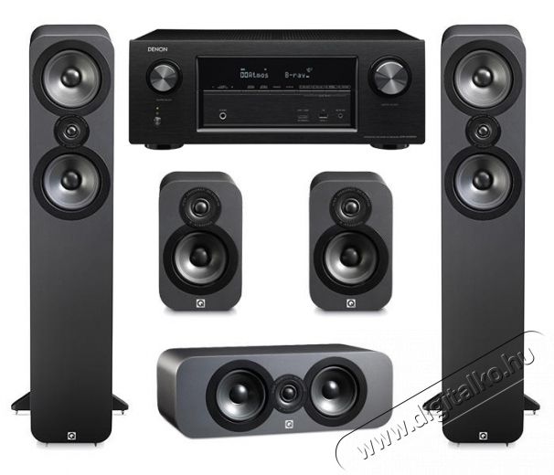 Denon AVR-X2300W 7.2 házimozi szett + Q ACOUSTICS 3050/3010/3090C 5.0 házimozi hangsugárzó szett - grafit Audio-Video / Hifi / Multimédia - Házimozi - Összeállított házimozi szett - 316488