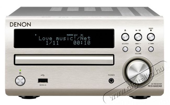 Denon RCD-M40 DAB+ multimédia lejátszó beépített erősítővel - ezüst Audio-Video / Hifi / Multimédia - Hifi - Sztereó - CD / DVD / Multimédia lejátszós rádióerősítő - 293253