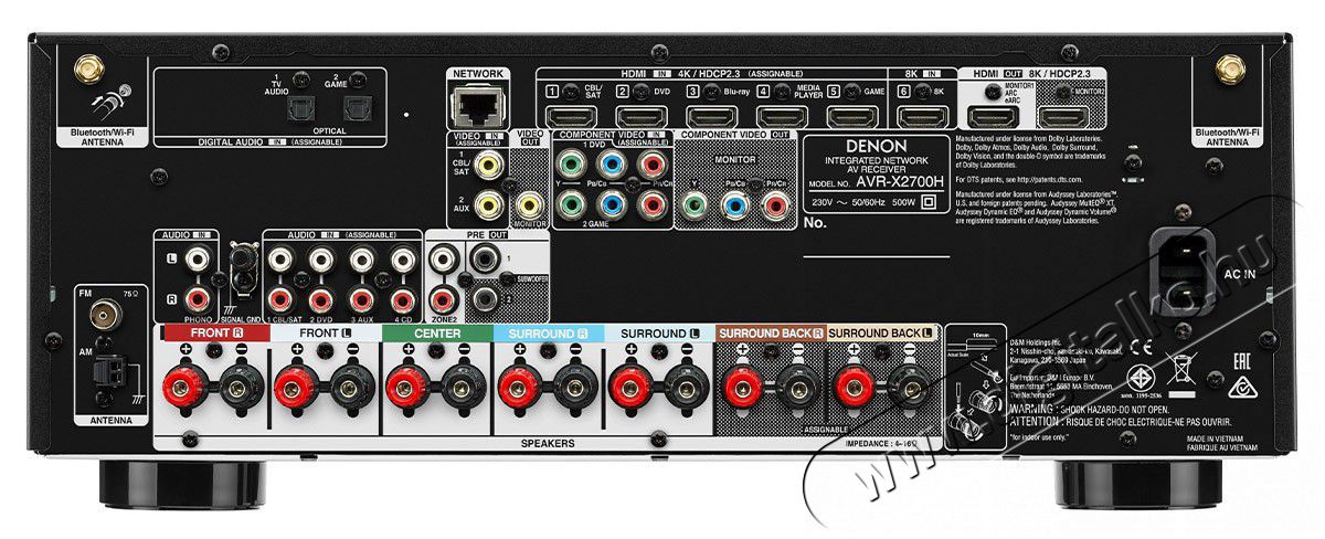 Denon AVR-X2700H h&aacute;zimozi erős&iacute;tő Audio-Video / Hifi / Multim&eacute;dia - H&aacute;zimozi - H&aacute;zimozi erős&iacute;tő - 378531