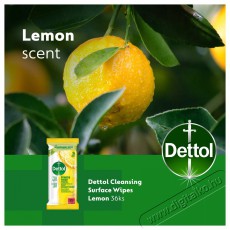 Dettol antibakteriális felülettisztító, citrom illatú, 36 darab Háztartás / Otthon / Kültér - Tisztító / mosó - Kiegészítő - 504729