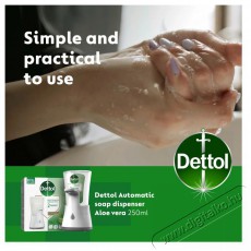 Dettol Érintés nélküli szappanadagoló Aloe Vera 250 ml Háztartás / Otthon / Kültér - Fürdőszoba / wc - Szappan adagoló - 523434