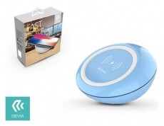 Devia ST304996 Qi kék vezetékmentes gyorstöltő Mobil / Kommunikáció / Smart - Mobiltelefon kiegészítő / tok - Hálózati-, autós töltő - 341966