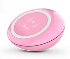 Devia ST305009 Qi rózsaszín vezetékmentes gyorstöltő Mobil / Kommunikáció / Smart - Mobiltelefon kiegészítő / tok - Hálózati-, autós töltő - 341967