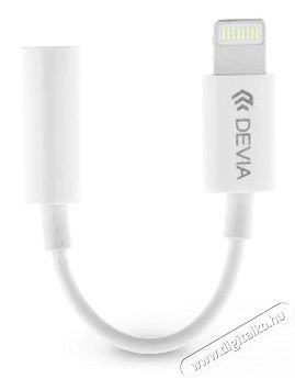 Devia ST324550 Smart Lightning - 3.5mm fülhallgató adapter - fehér Mobil / Kommunikáció / Smart - Mobiltelefon kiegészítő / tok - Kábel / átalakító - 369196