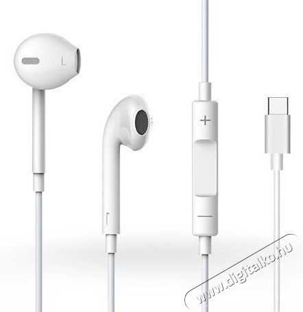 Devia ST325410 Smart sztereó fülhallgató Type-C - fehér Mobil / Kommunikáció / Smart - Mobiltelefon kiegészítő / tok - Headset - 369208