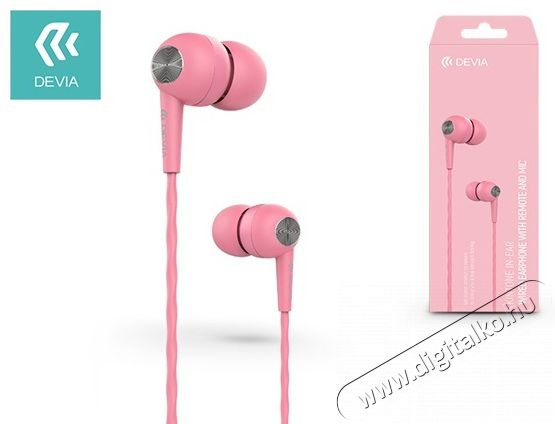 Devia ST325588 Kintone V2 fülhallgató headset - rózsaszín Mobil / Kommunikáció / Smart - Mobiltelefon kiegészítő / tok - Headset - 369212