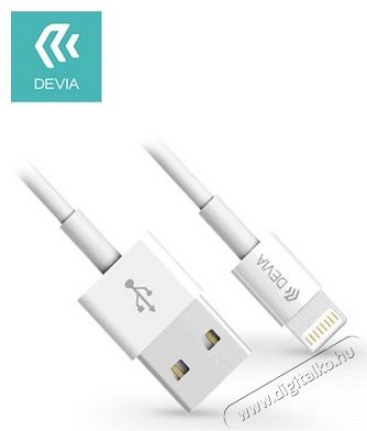 Devia ST311598 Smart 2m lightning kábel - fehér Mobil / Kommunikáció / Smart - Mobiltelefon kiegészítő / tok - Kábel / átalakító