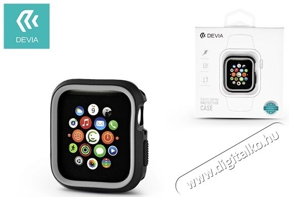 Devia ST323898 Dazzle Apple Watch 4 40m fekete/szürke védőtok Mobil / Kommunikáció / Smart - Mobiltelefon kiegészítő / tok - Kiegészítő - 369187