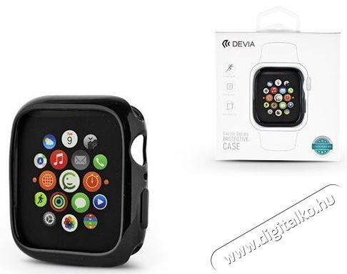 Devia ST323959 Apple Watch 4 40mm fegyver fekete védőtok Mobil / Kommunikáció / Smart - Mobiltelefon kiegészítő / tok - Kiegészítő - 369191