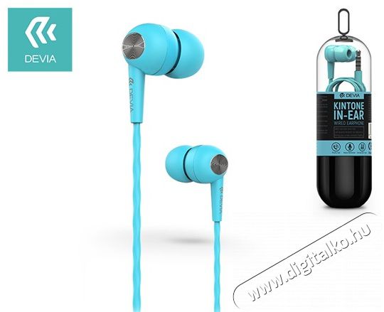 Devia ST325595 Kintone V2 fülhallgató headset - kék Mobil / Kommunikáció / Smart - Mobiltelefon kiegészítő / tok - Headset - 369213