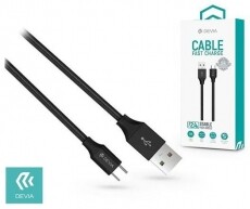 Devia ST337062 Type-C adat- és töltőkábel - fekete Mobil / Kommunikáció / Smart - Tablet / E-book kiegészítő, tok - Kábel - 369258