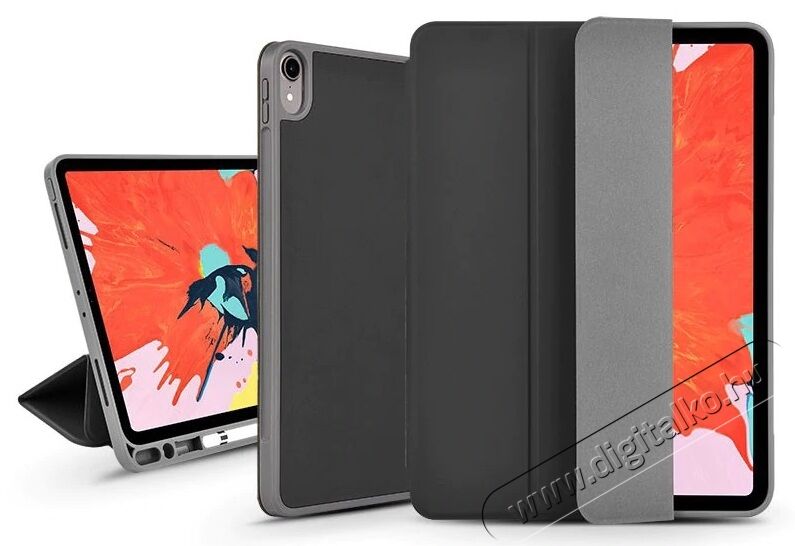 Devia ST319051 Leather iPad Pro 12.9 2018 fekete védőtok Mobil / Kommunikáció / Smart - Tablet / E-book kiegészítő, tok - Tablet tok - 369169