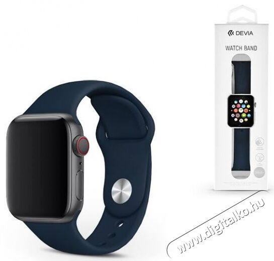 Devia ST324857 Devia 40mm iWatch karpánt sötétkék Mobil / Kommunikáció / Smart - Mobiltelefon kiegészítő / tok - Kiegészítő - 369204