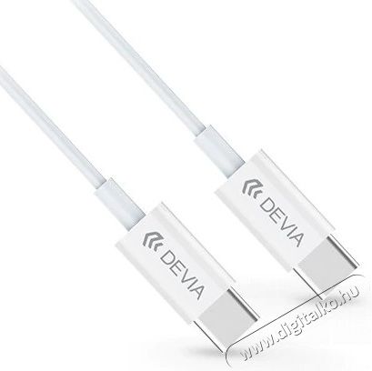 Devia ST325380 Smart PD 3A Type-C - Type-C gyorstöltő adatkábel Mobil / Kommunikáció / Smart - Mobiltelefon kiegészítő / tok - Kábel / átalakító - 369206