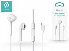 Devia ST325410 Smart sztereó fülhallgató Type-C - fehér Mobil / Kommunikáció / Smart - Mobiltelefon kiegészítő / tok - Headset - 369208