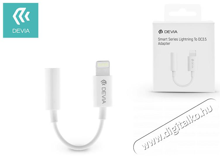 Devia ST324550 Smart Lightning - 3.5mm fülhallgató adapter - fehér Mobil / Kommunikáció / Smart - Mobiltelefon kiegészítő / tok - Kábel / átalakító - 369196