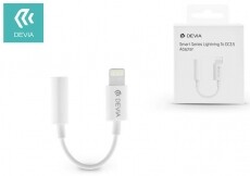 Devia ST324550 Smart Lightning - 3.5mm fülhallgató adapter - fehér Mobil / Kommunikáció / Smart - Mobiltelefon kiegészítő / tok - Kábel / átalakító - 369196