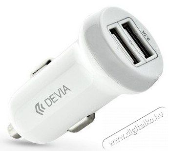 Devia ST330810 Devia Smart dual port USB 3.1a/2xUSB kimenettel autós töltő - fehér Mobil / Kommunikáció / Smart - Mobiltelefon kiegészítő / tok - Hálózati-, autós töltő - 369233