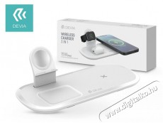 Devia ST346552 Qi univerzális fehér vezeték nélküli töltő állomás Mobil / Kommunikáció / Smart - Mobiltelefon kiegészítő / tok - Hálózati-, autós töltő - 398785
