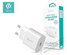 Devia ST354908 Type-C bemenettel 25W - Smart PD3.0 Quick Charger hálózati töltő adapter Mobil / Kommunikáció / Smart - Mobiltelefon kiegészítő / tok - Hálózati-, autós töltő - 394123